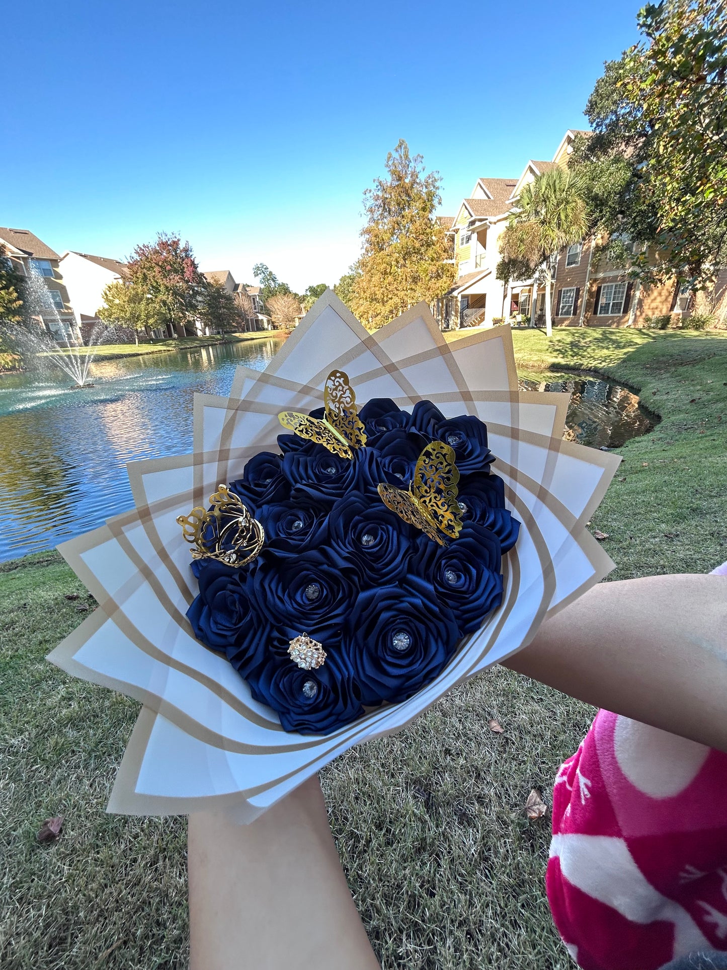 Navy Blue Eternal flower